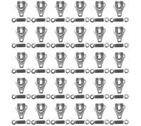 Abaodam 30 Sets Silver Zinc Alloy Sewing Pant Hooks Clothing Fasteners Rust-Resistant Metal Hooks for Trousers Skirts DIY Sewing Accessories