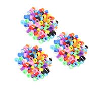 Abaodam 300Pcs 8Mm Clip-On Pigeon Leg Bands with 10 Mixed Colors, Poultry Bird Foot Rings for Racing, Identification, and Training Small Birds and Doves