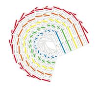 Abaodam 300pcs Assorted Colour Food Freezer Labels Removable Writable Coated Adhesive Stickers for Tracking Expiration Dates in Grocery Stores and Bars