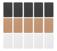 Abaodam 300pcs Blank Paper Note Cards Set with Black, White, Kraft Colors - Portable Index Flashcards for Study, Office, DIY Message, and Handwriting Practice