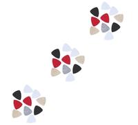 Abaodam 30pcs Assorted Felt Picks for Ukulele Felt Picks Guitar Plectrums Ukulele Random Color