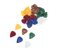 Abaodam 30pcs Colorful Resin Guitar Picks for Beginners Acoustic Electric Bass Ukulele Non-slip Finger Plectrums