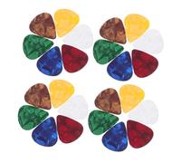 Abaodam 30pcs Colorful Resin Guitar Picks for Electric and Acoustic Guitar Thin Thumb Plectrums for Rock Band Fingerstyle Playing Bass Accessories