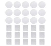 Abaodam 30pcs DIY Eyeshadow Palette Metal Stickers for Magnetic Cosmetics Empty Palettes, Sturdy Iron Material with Silver Finish, Suitable for Long Term Use and Creative Makeup