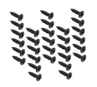 Abaodam 30pcs Electric Guitar Screws Black Screws for Pickguard Mounting Accessories Guitar Bass Hardware