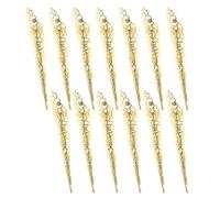 Abaodam 30pcs Gothic Claw Fingertip Nail Covers with Medieval Queen Finger Rings Hollow Long Finger Extensions for Halloween Party Festival Makeup Accessories Lightweight Cosplay Costume