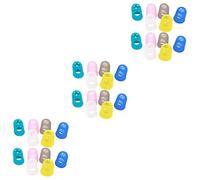 Abaodam 30pcs Guitar Fingertip Protectors Silicone Thumb Guards for Ukulele Finger Stalls for Guitarists Beginner Comfortable for Long Practice Sessions