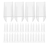 Abaodam 30pcs Label Holders, Flexible PVC and Pet Merchandise Sign Display Holder Clips, Non-Adhesive Mini Label Display for Wire Shelves, Home Bedroom Storage and Office Shelf Indexing