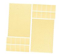 Abaodam 30pcs Natural Beeswax Sheets for Hive Frames Beekeeping Foundation Honeycomb Base for Candle Making and Swarm Management