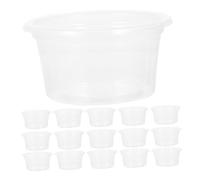 Abaodam 30pcs Reptile Feeding Bowls and Water Dishes Set, Plastic Small Gecko Food Cups for Crested Geckos, Lizards, Snakes, and Small Exotic Pets