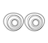 Abaodam 30pcs Rubber Drive Belts for Dvd Player and Recorder, Portable Cassette Tape Machine Replacement Belts with 1.2mm Width for Smooth and Uninterrupted Repetition during Study