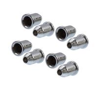 Abaodam 30pcs Silver Guitar String through Body Ferrules Mounting Buckles Caps for Electric and Acoustic Guitar Accessories Suitable for Bass String Replacement