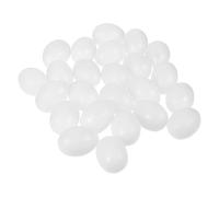 Abaodam 30Pcs Solid Plastic Pigeon Eggs for Bird Egg Control Non-toxic to Stop Laying Safe Replacement Simulation Tool for Pigeon Breeding Management