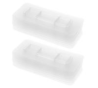 Abaodam 30pcs Sticky Hooks with Strong Adhesive and Quick Clip-on Installation for Kitchen and Office Wall Hanging, Plastic Removable Hooks for Organising and Storage