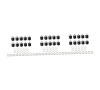 Abaodam 30pcs Threaded Cylinder Endpin Jack Guitar Mono Output Input Jack Socket for Bass Guitar Accessories