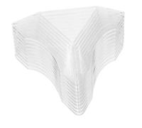 Abaodam 30PCS Transparent Plastic Triangle Cube Holder for Speed Cube Organizer Base Stand Reusable Puzzle Display with Smooth Touch for Boys