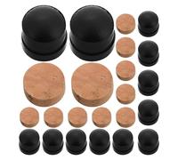 Abaodam 30pcs Trombone Water Key Repair Corks and Slide End Rubber Pads Set Brass Instrument Maintenance Valve Corks with Soft and Rubber Bumpers for Band Orchestra Use