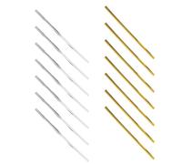 Abaodam 3200pcs Metallic Twist Ties 12cm Wire Bread Sack Fasteners in Gold Silver, Reusable Candy Cellophane Bag Seals for Food Storage, Treat Bags, and Holiday Wrapping