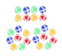 Abaodam 32pcs Dart Board Sticky Balls Replacement for Bright Hook and Loop Adhesive Balls in Red Yellow Green Blue Soft Plastic Game Accessories for Indoor Outdoor Party Favors and Motor