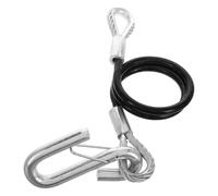 Abaodam 3500 Lbs Trailer Breakaway Cable Steel Spring Steel Wire Rope Towing Chains with Hooks Exceptional Tensile Strength Reliable Material Heavy Duty Towing for Trucks and Tractor