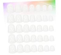 Abaodam 35pcs Silicone Guitar Finger Guards Transparent Fingertip Protectors Multiple s Xs Xxs for Ukulele and Electric Guitar Comfortable and Breathable Design to Protect Your Fingers