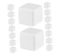 Abaodam 36 Pcs Turtle Tank Mineral Stone Natural Molar Cube for Tortoises Reptiles Snails Mineral Block for Energy Health Optimal Tooth Care