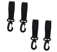 Abaodam 360° Rotating Stroller Hooks 4 Pair Set Pram Hooks Polyester Attachments for Baby Stroller Storage