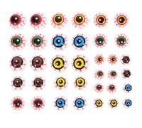 Abaodam 36pcs Halloween Eyeballs Bouncing Fake Eyes Half an Eyeball, 4cm