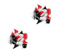 Abaodam 36pcs Halloween Resin Demon Horn Hair Clips Fluorescent Devil Horn Headwear in White Red Black for Women and Party Cosplay Costume Accessories
