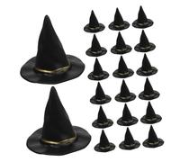 Abaodam 36pcs Mini Witch Hats for Halloween Crafts Small Dollhouse Accessories for DIY Party Decorations Compact Miniature Wizard Hats for Family Art Projects and Event Decor