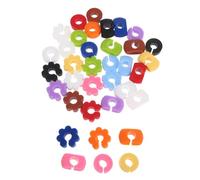 Abaodam 36pcs Reusable Silicone Drink Identifier Tags with Colorful Design for Mugs and Cups, Identification Glass Charms for Social Gatherings and Bar Parties