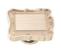 Abaodam 3D Embossed Wax Seal Stamp Head for Impressions and Versatile Application with Irregular Border in Vintage European Style, Copper Material on Holiday Greeting Cards and Daily
