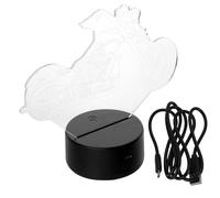Abaodam 3D LED Motorcycle Acrylic Table Lamp Small Night Light with Warm Light Ambiance USB Powered Battery Free for Bedroom and Study Decor