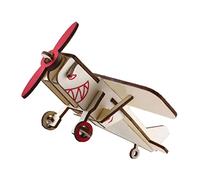 Abaodam 3D Wooden Puzzle Airplane Model Kit DIY Building Craft Educational Assembly Toy for Children Boys and Girls Teens Adults