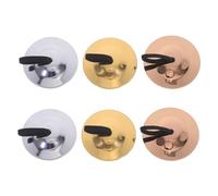 Abaodam 3pairs Boys and Girls Percussion Instruments Hand Held Finger Cymbals Musical Toy for Boy Girl's Party Vibrant