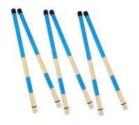 Abaodam 3pairs Drum Brush Musical Instrument Accessories Wooden Drum Percussion Instrument for Beginners and Students