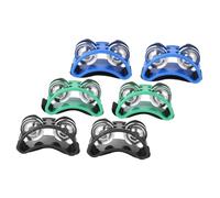 Abaodam 3pairs Foot Tambourine Shaker for Adults Professional Stage Performance Percussion Instrument