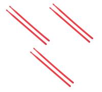 Abaodam 3pairs Lightweight Nylon Drumsticks for Drummers Accessory for Drums Red Jazz Drumsticks for Percussion Performance