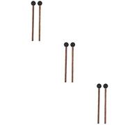 Abaodam 3pairs Professional Tongue Drum Mallets Ergonomic Marimba Sticks for Percussion Instruments and Balanced Design for Sound for Musicians and Beginners