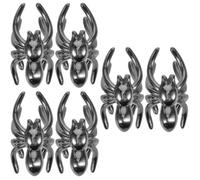 Abaodam 3pairs Punk Spider Ear Clips Black Retro Halloween Ear Bone Clip Jewelry Alternative Gothic for Women