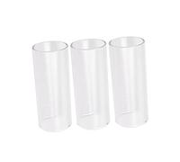Abaodam 3pc Glass Guitar Slide, 2.4 Inch Bottleneck Slide for Electric, Acoustic Bass, Smooth Gliding Surface for Blues and Rock Playing