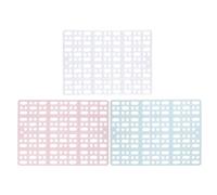 Abaodam 3pc Plastic Pet Foot Mats with Fixed Buckle for Guinea Pigs and Small Animals, Non-slip Smooth Cage Mat to Prevent Sprained Feet, for Kitchen and Bathroom Use