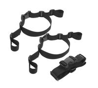 Abaodam 3pcs Adjustable High Chair Straps for Infants and Kids, Sturdy Polyester Safety Harness for High Chairs and Strollers, Versatile Use at Home Or Restaurant, Black