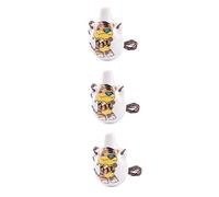 Abaodam 3pcs Animal Pattern Ocarina Music Instrument Tiger Print Ocarina Flute for Beginner Professional Performer Desktop Decor Ornament