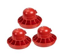 Abaodam 3pcs Automatic Refillable Chicken Waterer Durable Poultry Feeder Device for Chickens Quails and Pigeons for Home Farm Use Easy to Clean Automatic Poultry Water Dispenser