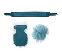 Abaodam 3pcs Back Rub Towel Shower Kit Plant Fibre Gentle Scrubbing Portable Bathing Accessories for Co-workers