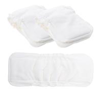 Abaodam 3Pcs Bamboo Cotton Diapers Washable Leakproof Nappies Soft Breathable Newborn Supplies for Comfortable Overnight Use