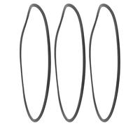 Abaodam 3pcs Barstool Base Ring Pads Rubber round Black Shockproof Noise Reduction Vibration Reduction Easy Installation for Restaurants and Other Venues