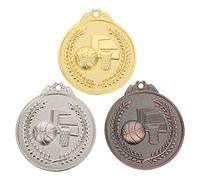 Abaodam 3pcs Basketball Award Medals Gold Silver Bronze Metal Medals for Competition Winners for Sports Events Rewards Achieving Goals