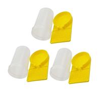 Abaodam 3pcs Bee Feeder Station Durable Water Dispenser with Pinhole Design for Beehives Easy to Use Honeycomb Entrance Feeder for Beekeeping Professionals and Enthusiasts